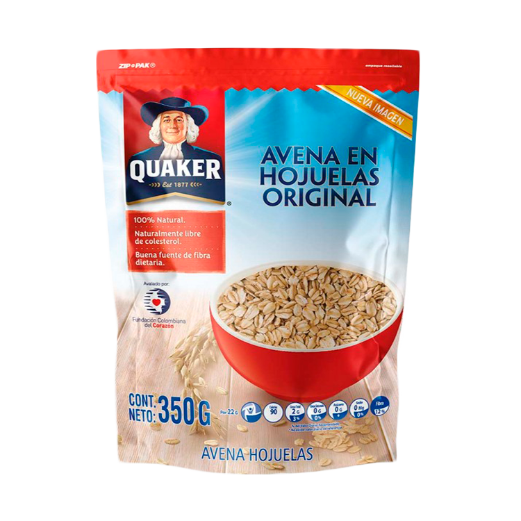 Avena Molsh Quaker Hojuela de Avena 350 g