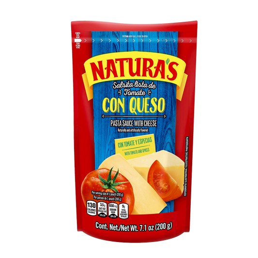 Natura’s salsita lista de tomate con queso 200 g